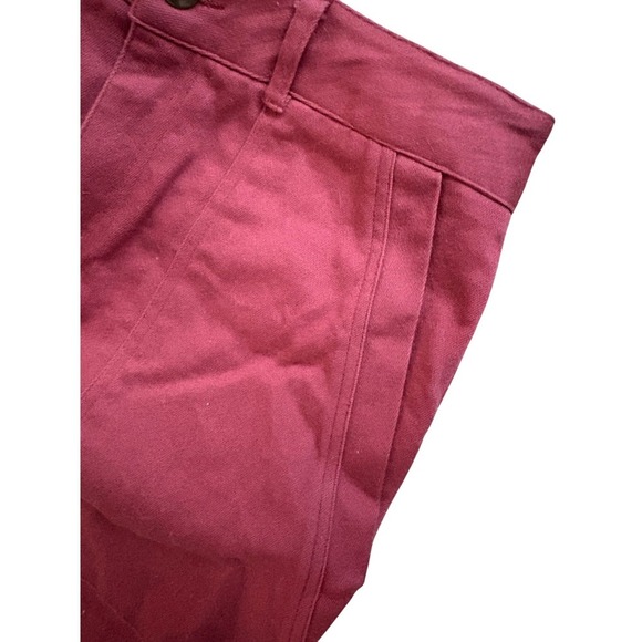 Sonoma‎ x Now Gen Red High Waist Utility Pocket Cropped Pants Size 6 - Picture 3 of 4